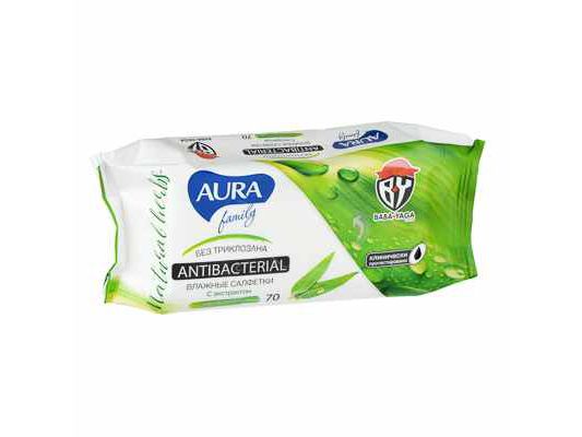 Изображение товара Салфетки влажные для детей AURA Family            ХХ в Миди Лтд