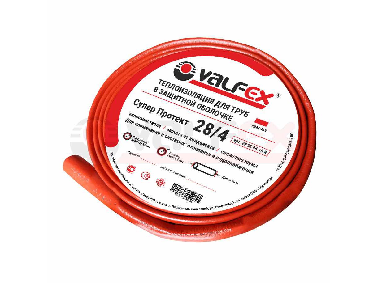 Трубка изоляционная 18/4 10м КРАСНАЯ Valfex (17шт/уп) - фото в Миди Лтд Изображение товара Трубка изоляционная 18/4 10м КРАСНАЯ Valfex (17шт/уп) в Миди Лтд