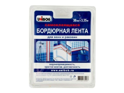 Изображение товара Лента бордюрная 60мм*3,35м самоклеящаяся белая ЕРМАК (60шт/кор) в Миди Лтд