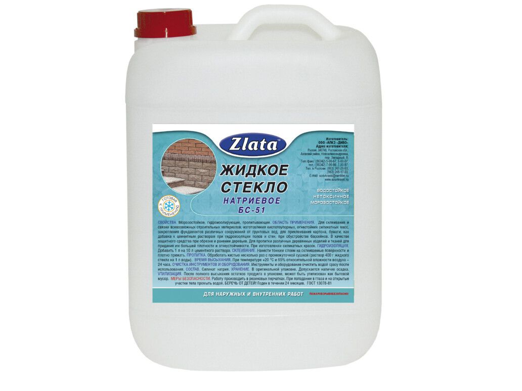 Изображение товара Жидкое стекло ДС 3кг (4шт/кор; 180шт/пал) в Миди Лтд