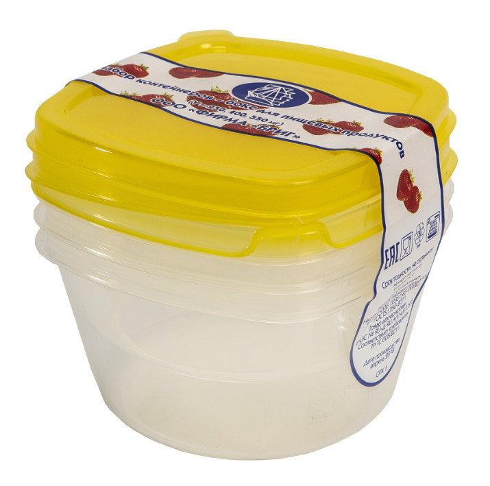 Изображение товара Набор контейнеров №1 3шт (30шт/уп) в Миди Лтд