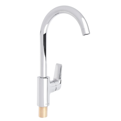 Изображение товара Смеситель для кухни высокий излив,картридж 35мм,латунь, RAIN Лазурит в Миди Лтд