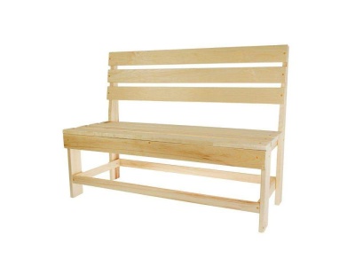 Изображение товара Скамейка нераскладная без подлокотников (наличник) (1200*550*900) в Миди Лтд