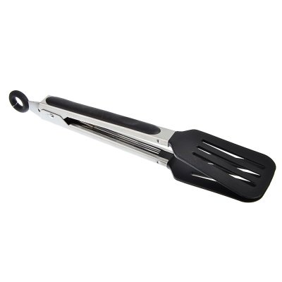 Щипцы кухонные лопатка, нейлон, нержавеющая сталь 25см    ХХ - фото в Миди Лтд Изображение товара Щипцы кухонные лопатка, нейлон, нержавеющая сталь 25см    ХХ в Миди Лтд