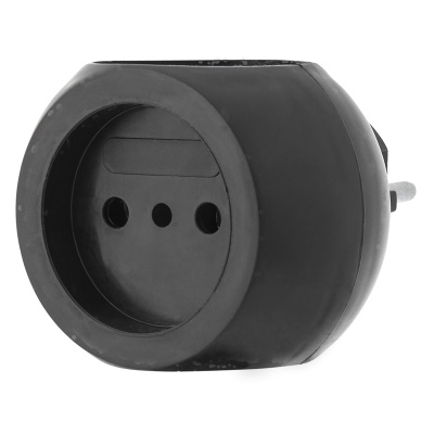 Изображение товара Тройник электрический Шар REXANT 6А черный в Миди Лтд