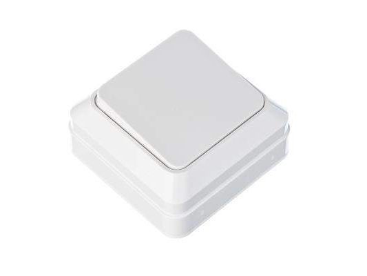 Выключатель одноклавишный белый, накладной  ХХ - фото в Миди Лтд Изображение товара Выключатель одноклавишный белый, накладной  ХХ в Миди Лтд