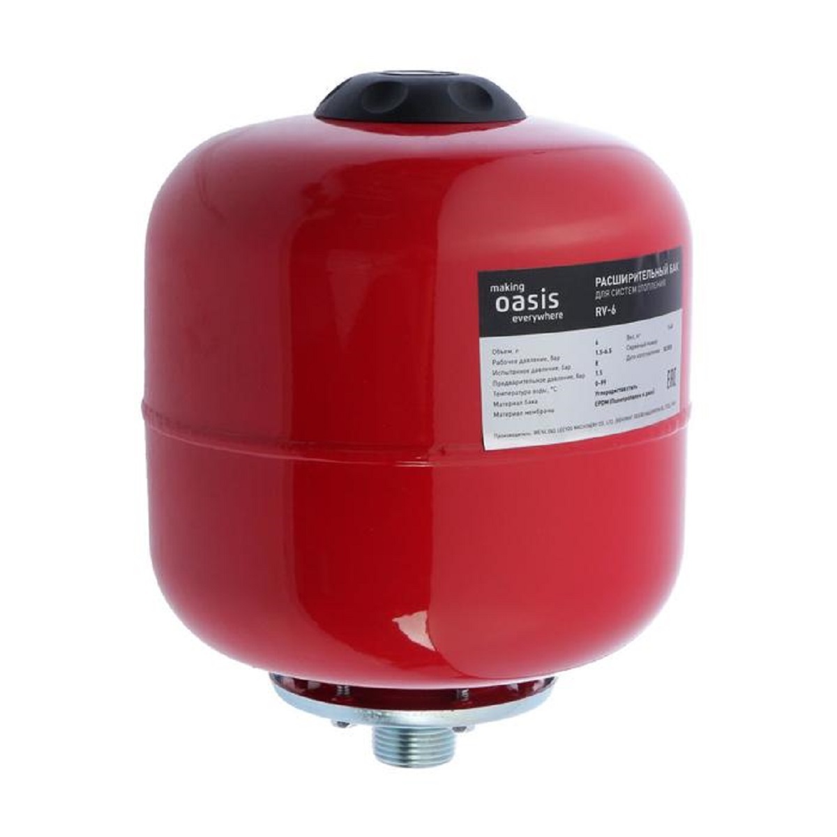 Изображение товара Расширительный бак OASIS RV- 6 для систем отопления в Миди Лтд