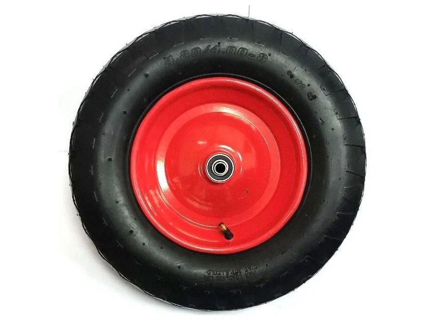 Колесо пневматическое 4.8/4.00*80 d20 с подшипником Профи - фото в Миди Лтд Изображение товара Колесо пневматическое 4.8/4.00*80 d20 с подшипником Профи в Миди Лтд