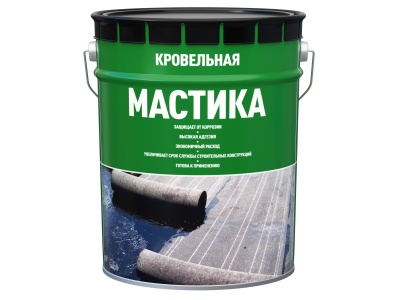 Мастика битумная кровельная 21,5л/19кг (33шт/пал) - фото в Миди Лтд Изображение товара Мастика битумная кровельная 21,5л/19кг (33шт/пал) в Миди Лтд