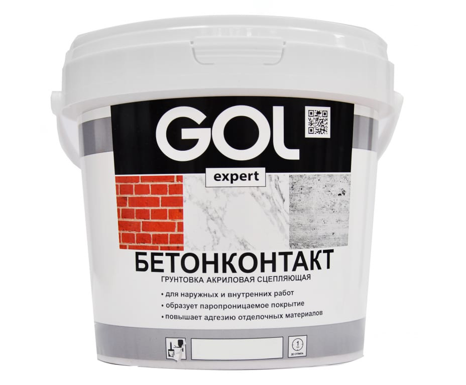 Грунт Бетон-контакт GOLexpert 3,5л (4шт/уп; 144шт/пал) - фото в Миди Лтд Изображение товара Грунт Бетон-контакт GOLexpert 3,5л (4шт/уп; 144шт/пал) в Миди Лтд