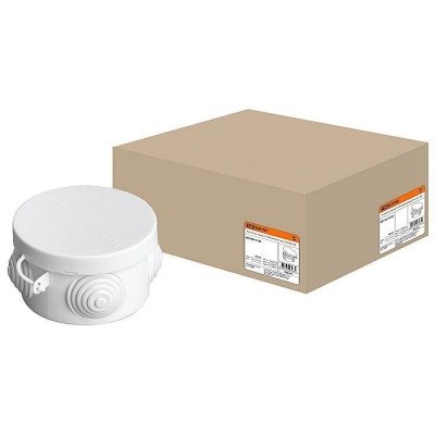 Изображение товара Коробка распаячная ОП D65х40мм 4вх IP54 TDM в Миди Лтд