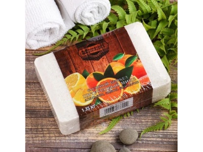 Брикет из соли Цитрусовый микс (апельсин, мандарин, лимон) - фото в Миди Лтд Изображение товара Брикет из соли Цитрусовый микс (апельсин, мандарин, лимон) в Миди Лтд