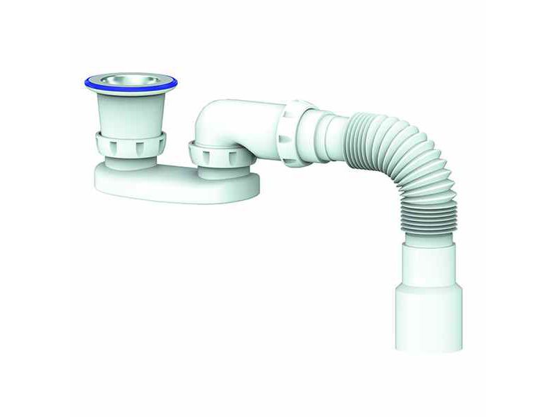 Сифон для душевого поддона Unicorn 1 1/2*40 плоский с гофрой 40*40*50 G22 - фото в Миди Лтд Изображение товара Сифон для душевого поддона Unicorn 1 1/2*40 плоский с гофрой 40*40*50 G22 в Миди Лтд