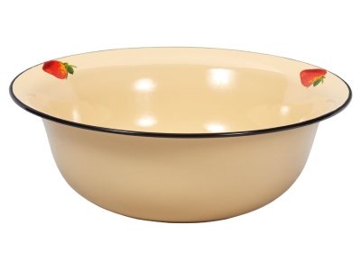 Таз эмаль кремовая 16л Сочная клубника С-3026/5Км (4шт/уп) - фото в Миди Лтд Изображение товара Таз эмаль кремовая 16л Сочная клубника С-3026/5Км (4шт/уп) в Миди Лтд