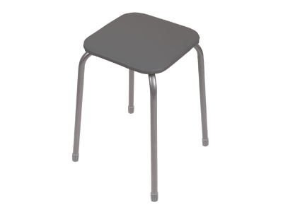 Табурет Ника эконом 3 NIKA 450х450х465мм серый - фото в Миди Лтд Изображение товара Табурет Ника эконом 3 NIKA 450х450х465мм серый в Миди Лтд