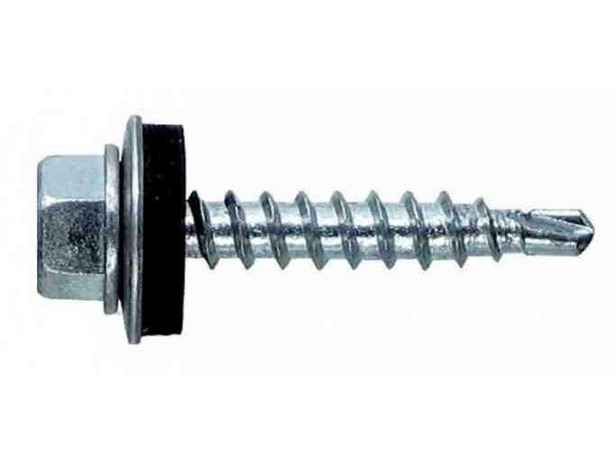 Изображение товара Саморез кровельный мет-дер, цинк 4,8*60 (150шт/уп) в Миди Лтд