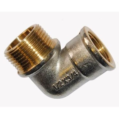 Изображение товара Уголок 3/4-1/2 ш/г (латунь) (10шт/уп) в Миди Лтд