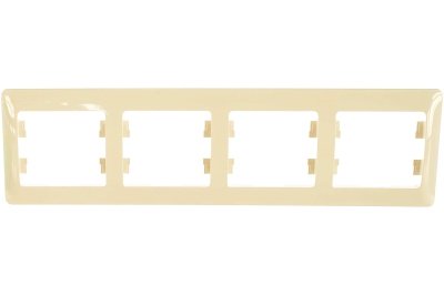 Рамка 4-ая Schneider Glossa горизонтальная бежевая - фото в Миди Лтд Изображение товара Рамка 4-ая Schneider Glossa горизонтальная бежевая в Миди Лтд