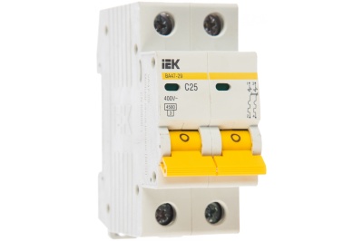 Изображение товара Автоматический выключатель ВА47-29 2Р 25А 4,5кА х-ка С ИЭК в Миди Лтд