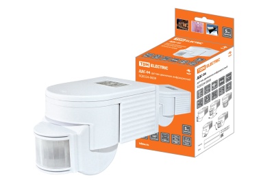 Изображение товара Датчик движения настенный ДДС-04 1100Bт 5-480с 12м 5+Лк IP44 TDM в Миди Лтд