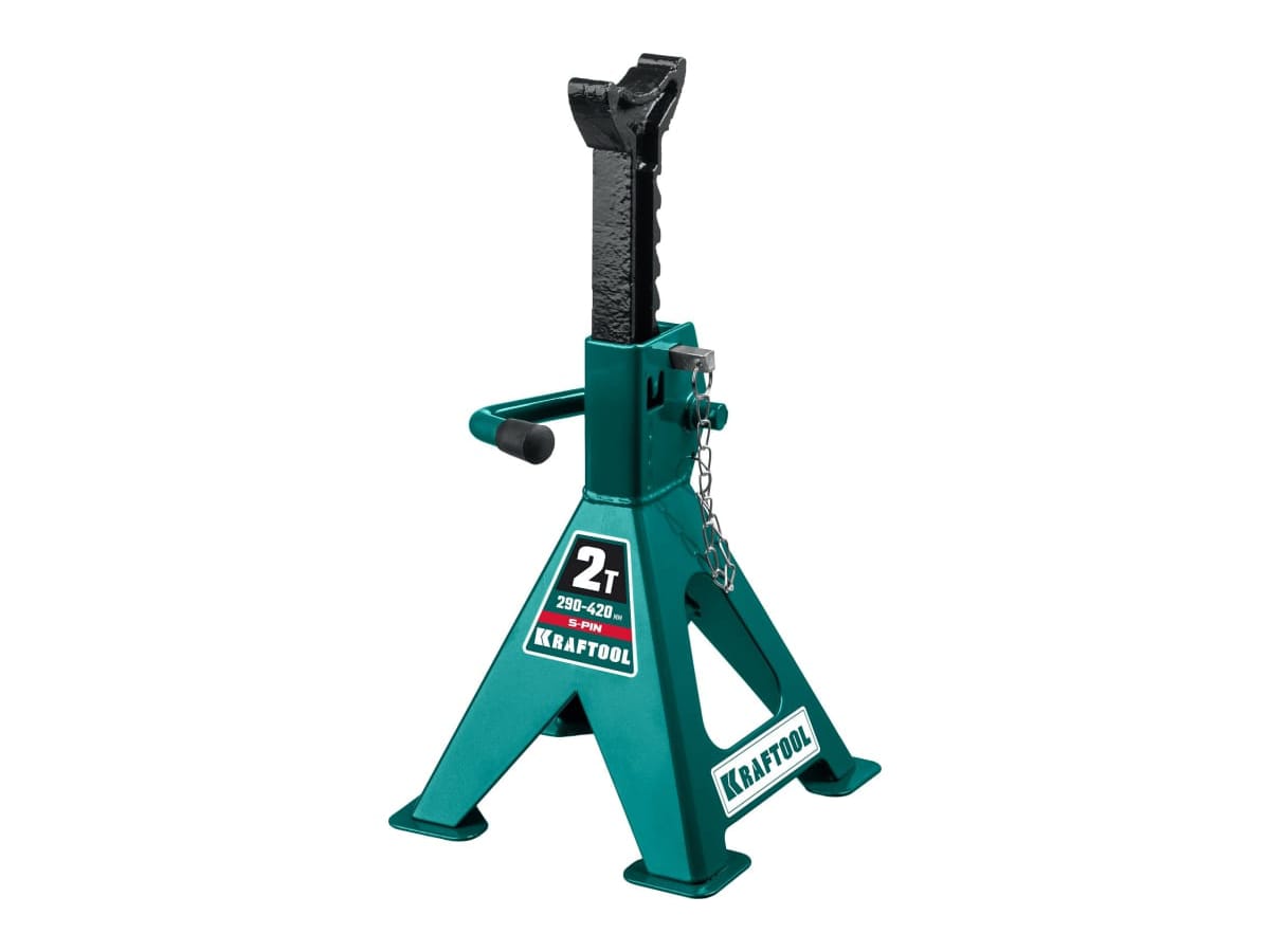 Изображение товара Подставка страховочная усиленная со штифтом 2т высота подъема 290-420мм KRAFTOOL S-PIN (4шт/кор) в Миди Лтд