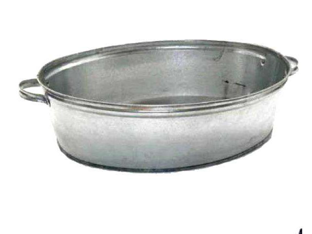 Таз оцинкованный овальный 17л (5шт/уп) - фото в Миди Лтд Изображение товара Таз оцинкованный овальный 17л (5шт/уп) в Миди Лтд