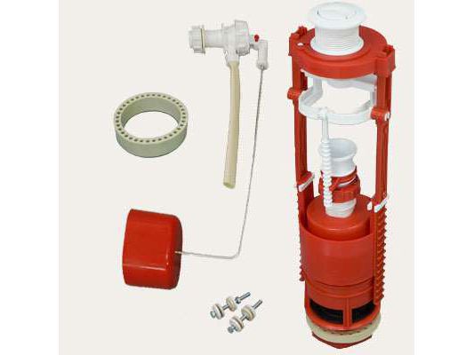 Изображение товара Арматура для бачка кнопочная/2х уровневая/боковой подвод/белая кнопка (20шт) в Миди Лтд