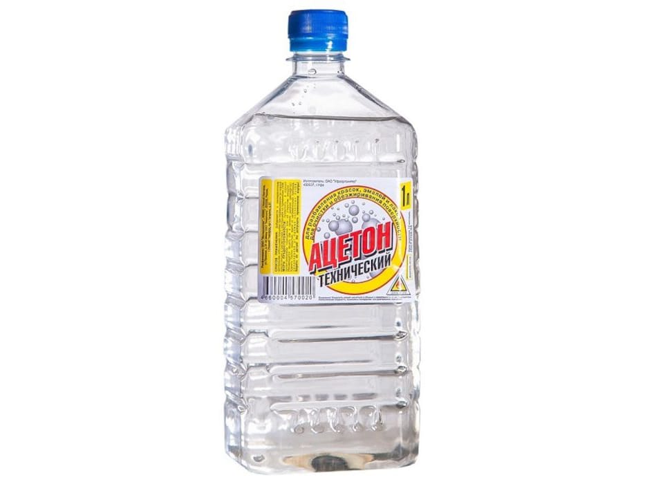 Изображение товара Ацетон 1л ИНТЕРСИНТЕЗ (30шт/уп; 600шт/пал) в Миди Лтд