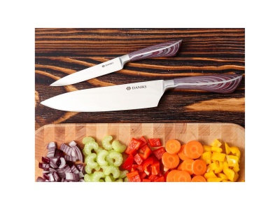 Изображение товара Набор ножей кухонных нерж сталь 2 предмета Daniks Тибр (36шт/уп) Х в Миди Лтд