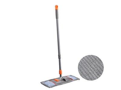 Швабра с насадкой из микрофибры 44*15см ручка телескоп. 83*126см BY (24шт/кор) - фото в Миди Лтд Изображение товара Швабра с насадкой из микрофибры 44*15см ручка телескоп. 83*126см BY (24шт/кор) в Миди Лтд
