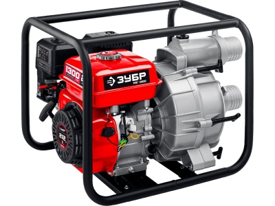 Изображение товара Мотопомпа бензиновая ЗУБР МПГ-1300 1300л/мин. для грязной воды в Миди Лтд