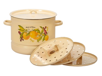 Мантоварка эмаль кремовая 9,0л Фруктовая фантазия С-2221/4Км (2шт/уп) - фото в Миди Лтд Изображение товара Мантоварка эмаль кремовая 9,0л Фруктовая фантазия С-2221/4Км (2шт/уп) в Миди Лтд