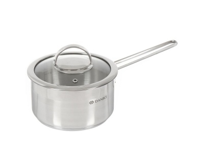 Изображение товара Ковш нерж сталь Daniks 1,8л крышка стекло ручка металл индукция Бонн (6шт/уп) в Миди Лтд