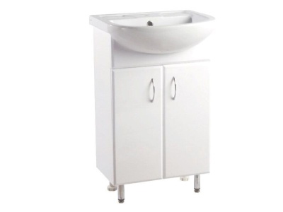 Тумба для ванной "Эрика"55 с умывальником "Эрика" 55/"Клермонт" 55 фреза - фото в Миди Лтд Изображение товара Тумба для ванной "Эрика"55 с умывальником "Эрика" 55/"Клермонт" 55 фреза в Миди Лтд