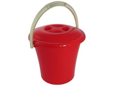 Ведро ЛИБЕРТИ с крышкой красное 10л (12шт/уп) - фото в Миди Лтд Изображение товара Ведро ЛИБЕРТИ с крышкой красное 10л (12шт/уп) в Миди Лтд
