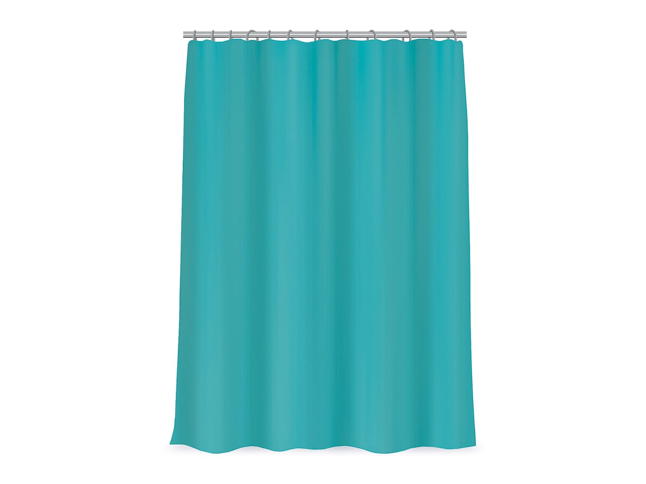 Шторка для ванной VETTA 180*180см ПЕВА бирюзовая с магнитами - фото в Миди Лтд Изображение товара Шторка для ванной VETTA 180*180см ПЕВА бирюзовая с магнитами в Миди Лтд