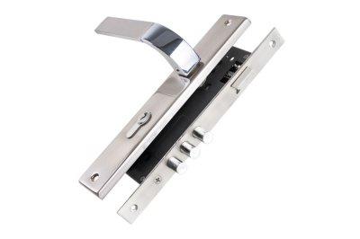 Изображение товара Замок врезной Никель матовый с ручкой KIT P90 4585/3 CRONA SN в Миди Лтд