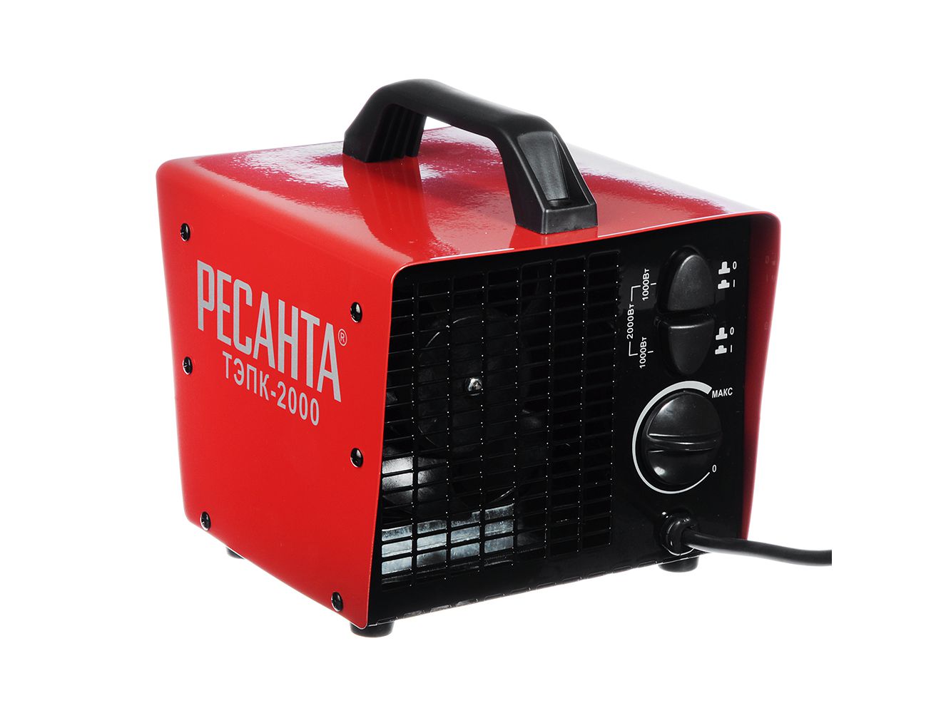 Пушка тепловая ТЭПК-2000 Ресанта 2кВт Х - фото в Миди Лтд Изображение товара Пушка тепловая ТЭПК-2000 Ресанта 2кВт Х в Миди Лтд