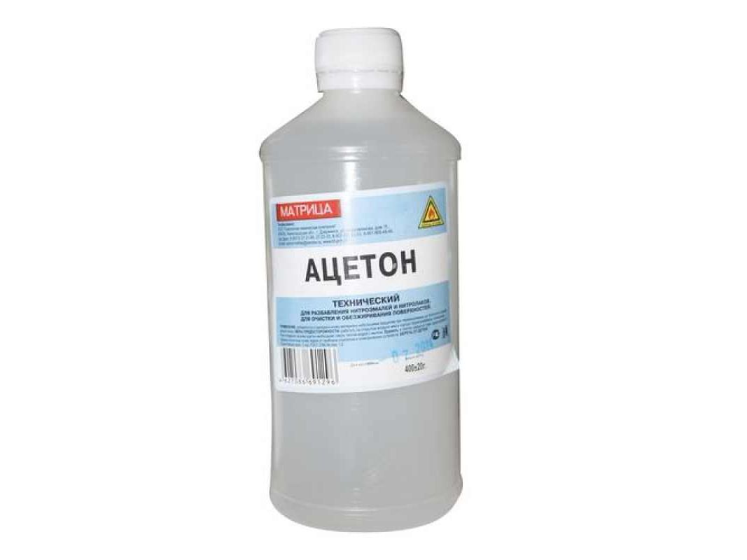 Изображение товара Ацетон 0,4л (20шт/уп; 840шт/пал) в Миди Лтд