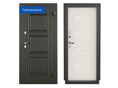 Изображение товара Дверь металлическая 880 левая 92мм НОРД-2050 439 Дуб шале снежный букле графит терморазрыв в Миди Лтд