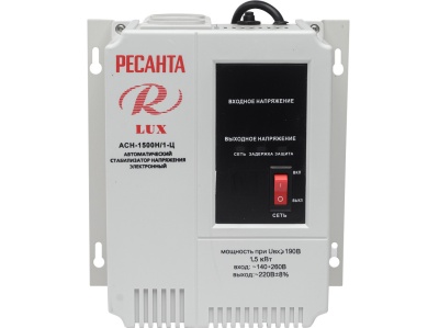 Стабилизатор Ресанта АСН-1500Н/1-Ц - фото в Миди Лтд Изображение товара Стабилизатор Ресанта АСН-1500Н/1-Ц в Миди Лтд