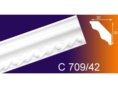 Изображение товара Инжекционный плинтус  30*30*1,5м  С709/42 (уп-90шт) в Миди Лтд