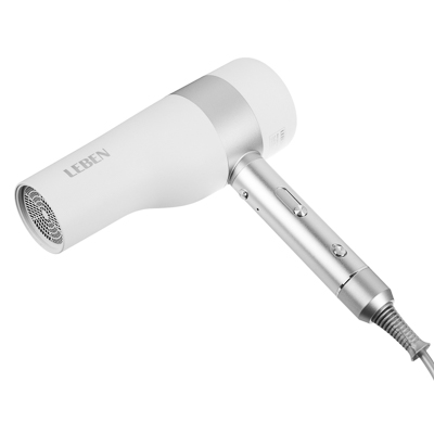 Изображение товара Фен LEBEN 2000Вт 220В премиум с плавной регулир скорости индик ионов белый в Миди Лтд