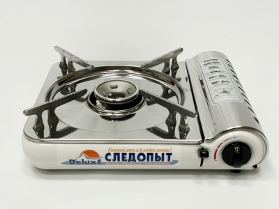 Изображение товара Газовая плита СЛЕДОПЫТ DeluxE 2,0кВт 335х280х95мм нержавеющая сталь в Миди Лтд