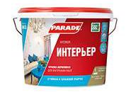 Краска интерьерная PARADE W3 акриловая Белый матовый 10л (44шт/пал) - фото в Миди Лтд Изображение товара Краска интерьерная PARADE W3 акриловая Белый матовый 10л (44шт/пал) в Миди Лтд