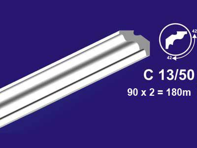 Экструдированный плинтус 42*42*2м  С13/50 (уп-125шт) - фото в Миди Лтд Изображение товара Экструдированный плинтус 42*42*2м  С13/50 (уп-125шт) в Миди Лтд