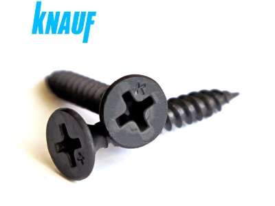 Саморез черный 3,5*25 по металлу KNAUF (200шт/уп) - фото в Миди Лтд Изображение товара Саморез черный 3,5*25 по металлу KNAUF (200шт/уп) в Миди Лтд