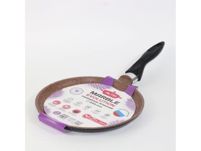 Изображение товара Сковорода блинная Marble evolution brown 24см АП несъемная ручка АЛТЕЙ (12шт/уп) в Миди Лтд