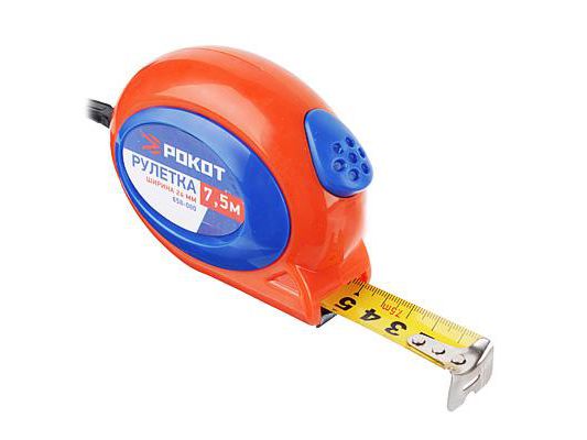 Изображение товара Рулетка  7,5м*24мм РОКОТ        ХХ в Миди Лтд