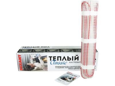 Теплый пол REXANT Classic -6,0-900 6,0м2 900Вт (мат 0,5х12,0м) - фото в Миди Лтд Изображение товара Теплый пол REXANT Classic -6,0-900 6,0м2 900Вт (мат 0,5х12,0м) в Миди Лтд